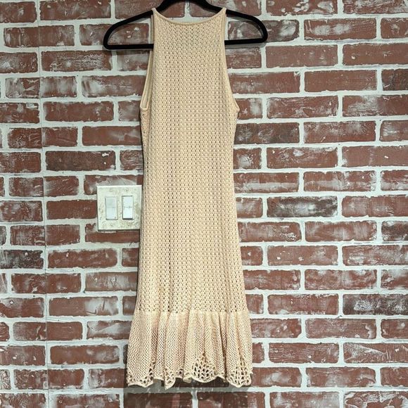 A.L.C. Caitlyn Flounce Knit Dress in Desert Rose EUC Size XS Womens - Picture 3 of 10